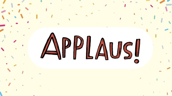 Vorschau der Präsentation: Folie „Applaus!“
